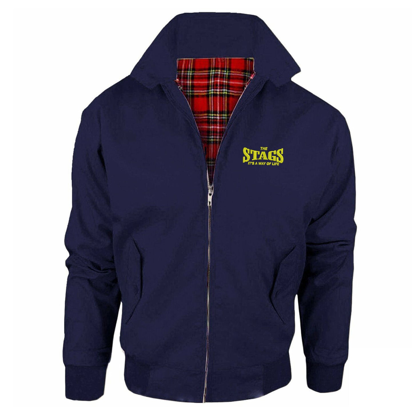 The Stags It's a Way of Life Embroidered Classic Harrington Jacket