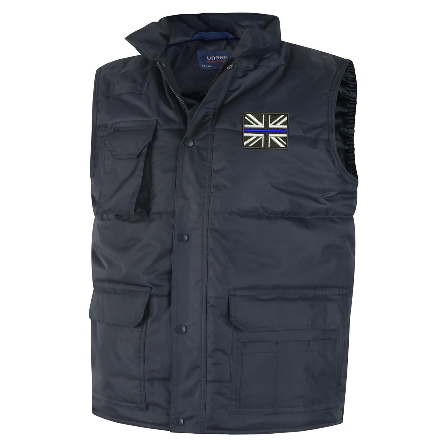 Thin Blue Line Union Jack Embroidered Super Pro Body Warmer