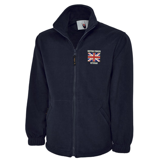 British Forces Veteran Embroidered Premium Fleece Jacket