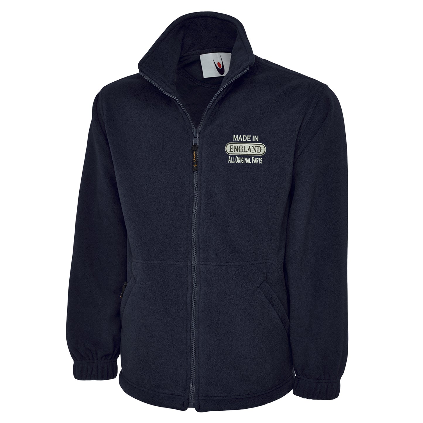 Made in England All Original Parts Embroidered Premium Fleece Jacket