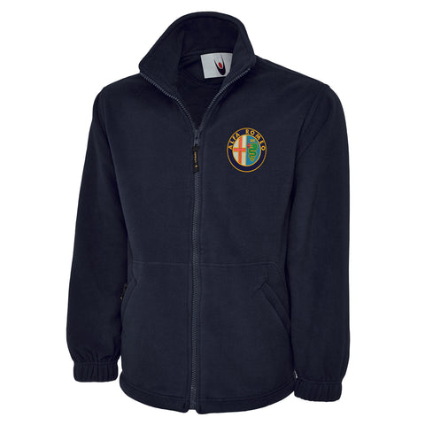 Alfa Romeo Golden Logo Embroidered Premium Fleece Jacket