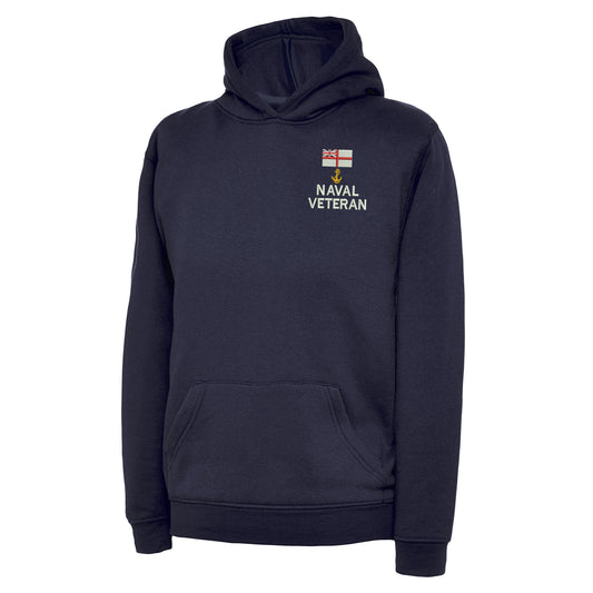 White Ensign Naval Anchor Veteran Children's Hoodie