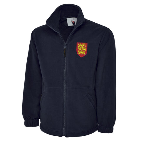 Coat of Arms of England Embroidered Premium Fleece Jacket