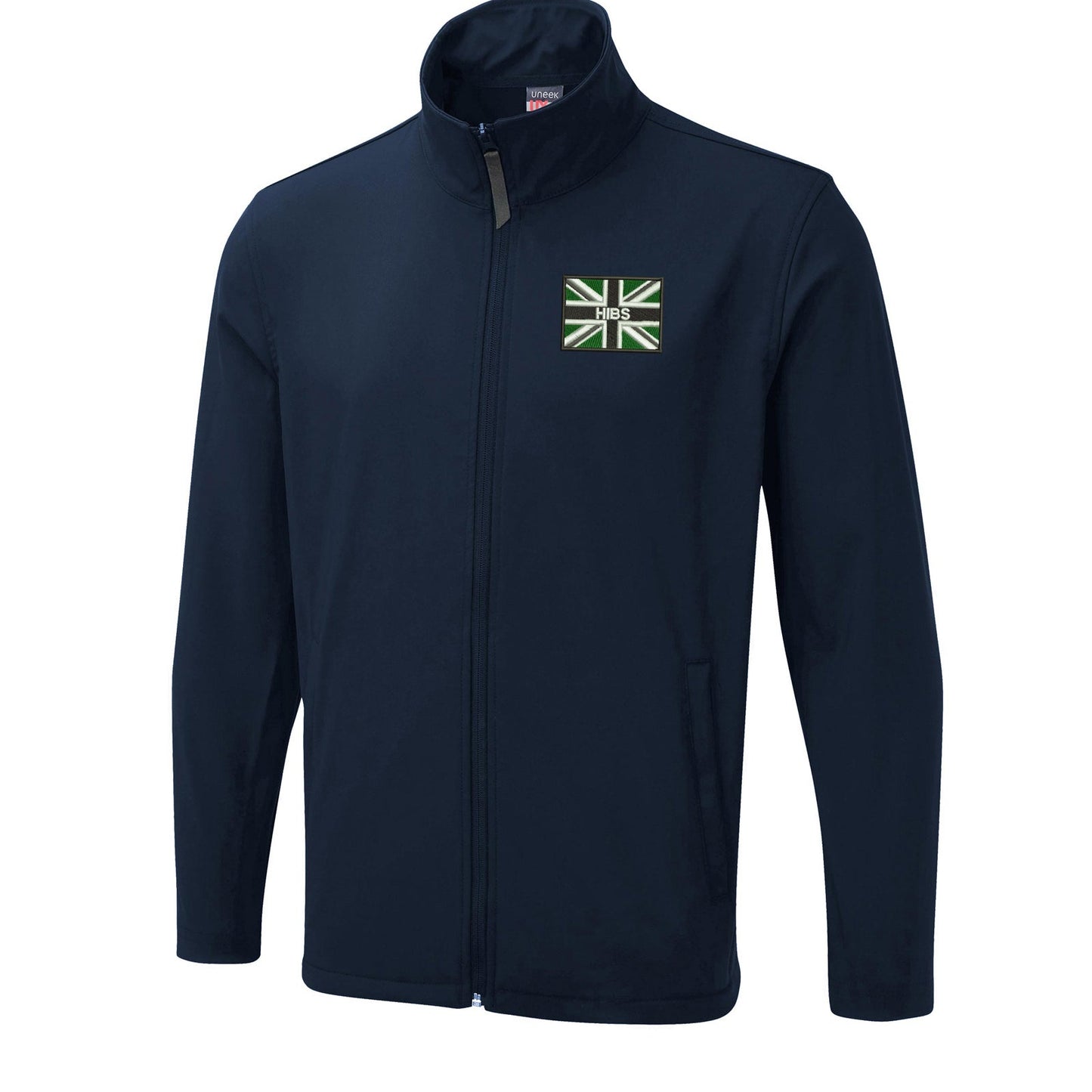 Hibs Coloured Union Jack  Embroidered Lightweight Soft Shell Jacket