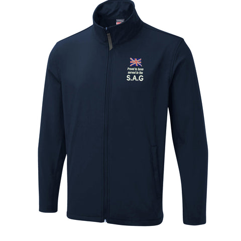 Proud to Have Served in The SAG Embroidered Lightweight Soft Shell Jacket