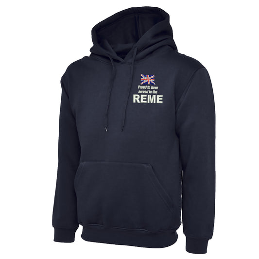 Proud to Have Served in The REME Embroidered Classic Hoodie