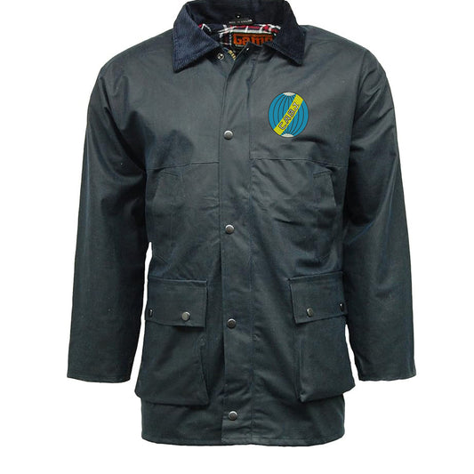 Retro Boca Juniors 1912 Embroidered Padded Wax Jacket