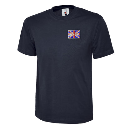 England Coloured Union Jack Embroidered Children's T-Shirt