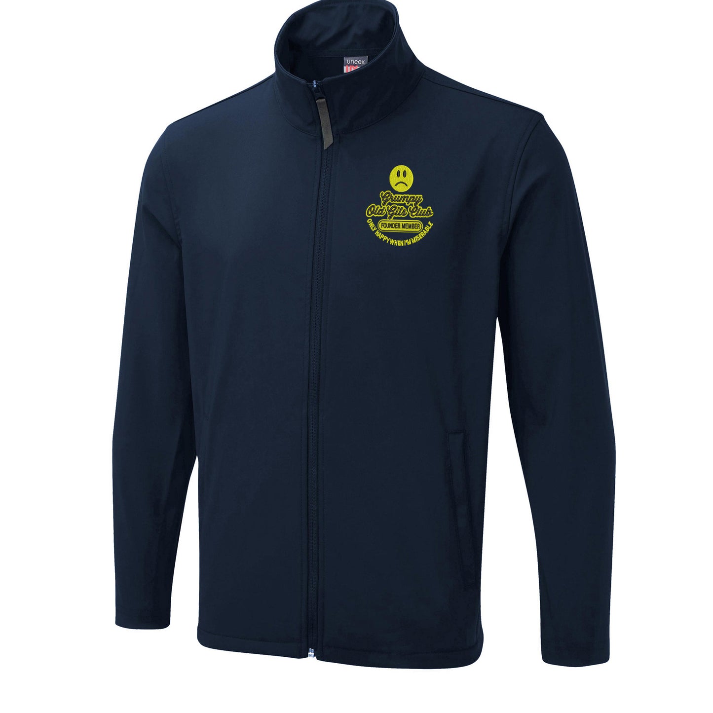 Grumpy Old Gits Club Founder Member Embroidered Lightweight Soft Shell Jacket