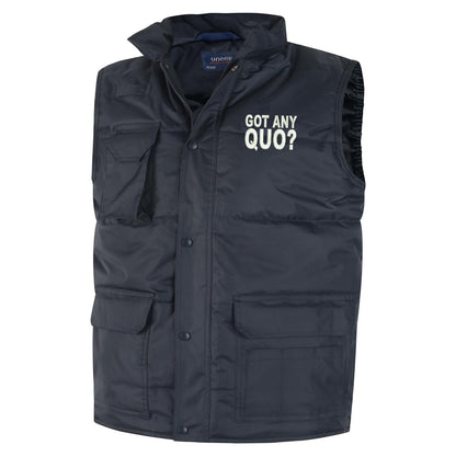 Got Any Quo Embroidered Super Pro Body Warmer