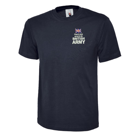 Proud to Have Served in The British Army Embroidered Children's T-Shirt