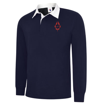 Radio Birdman Embroidered Long Sleeve Rugby Shirt