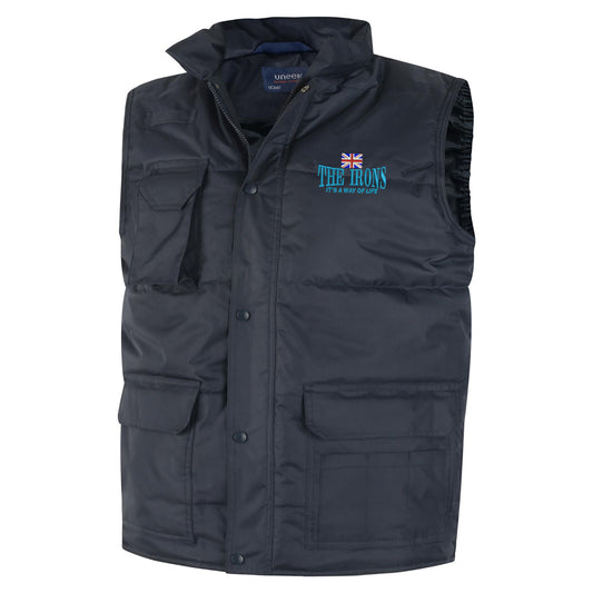 The Irons It's Way of Life Union Jack Embroidered Super Pro Body Warmer