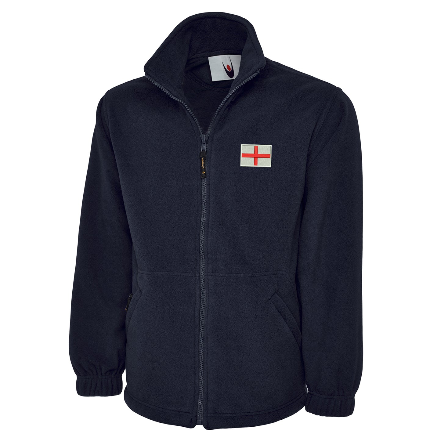 Flag of England Embroidered Premium Fleece Jacket