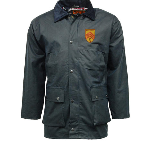 Retro Riverside FC Embroidered Padded Wax Jacket