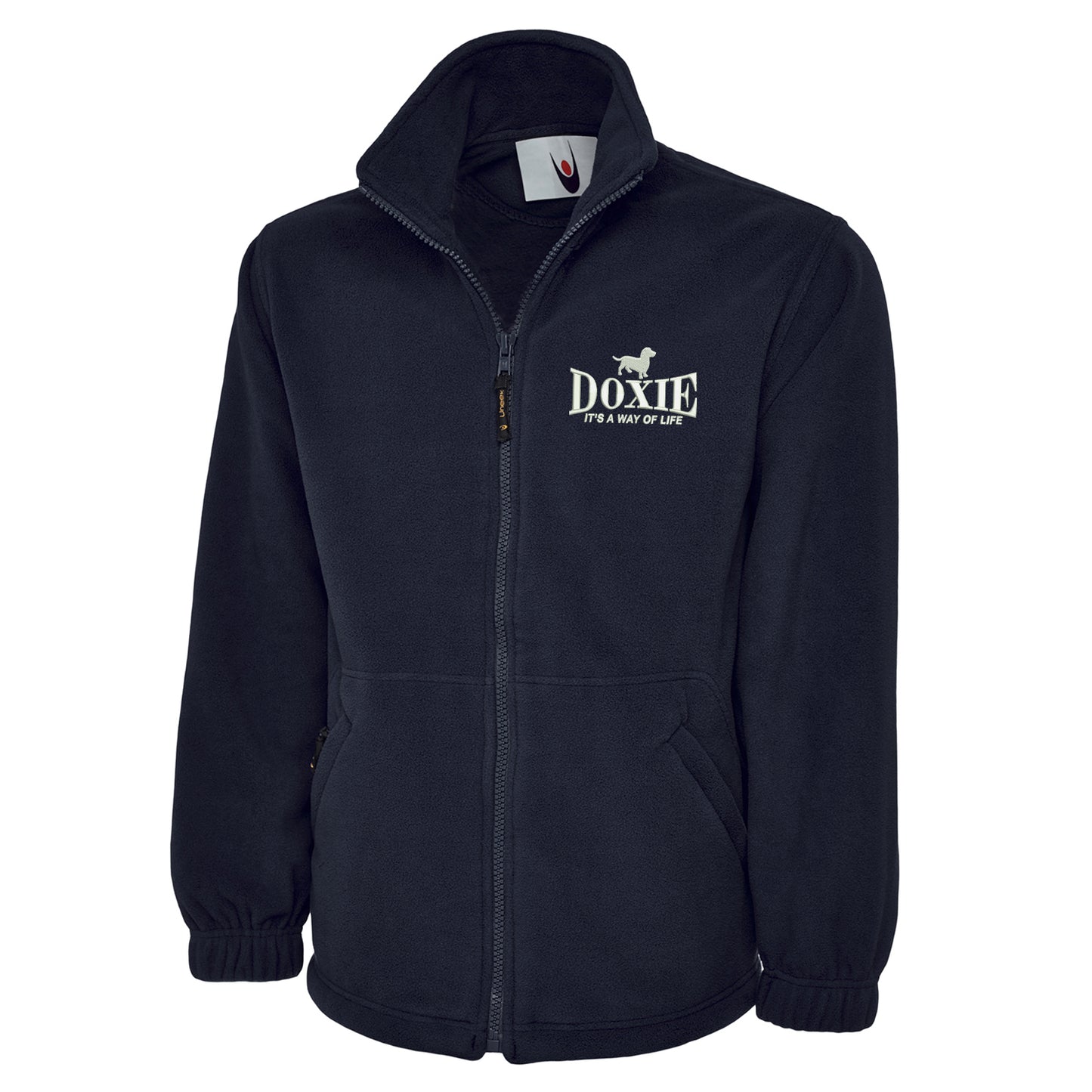 Doxie It's a Way of Life Embroidered Premium Fleece Jacket