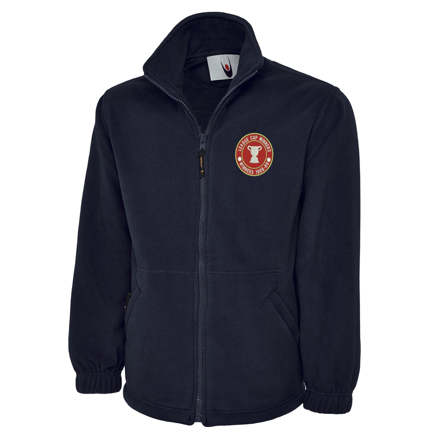 Retro Swindon Town Football League Cup Winners 1969 Embroidered Premium Fleece Jacket