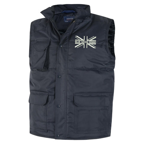 Blue Moon Rising Union Jack Embroidered Super Pro Body Warmer