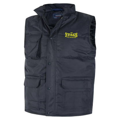 The Stags It's a Way of Life Embroidered Super Pro Body Warmer