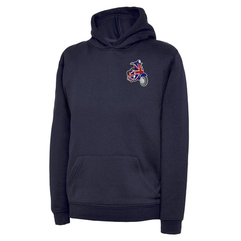 MOD Union Jack Scooter Embroidered Children's Hoodie