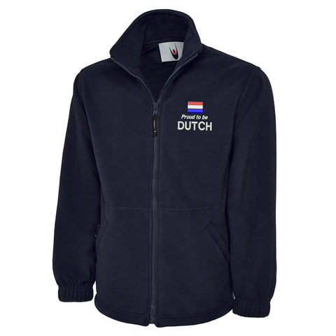 Proud to be Dutch Embroidered Premium Fleece