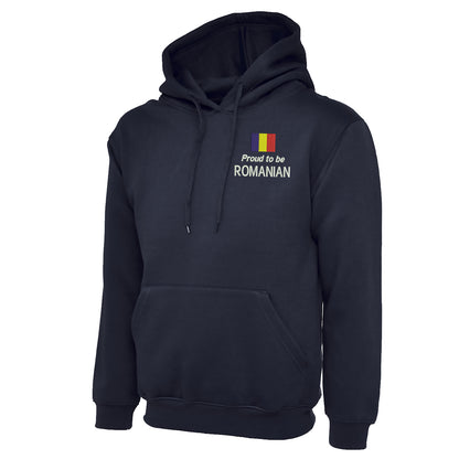 Proud to be Romanian Embroidered Classic Hoodie