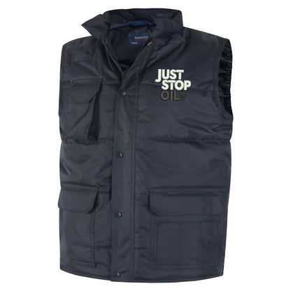 Just Stop Oil Embroidered Super Pro Body Warmer