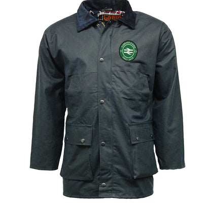 Cabbage & Ribs Away Days Embroidered Padded Wax Jacket