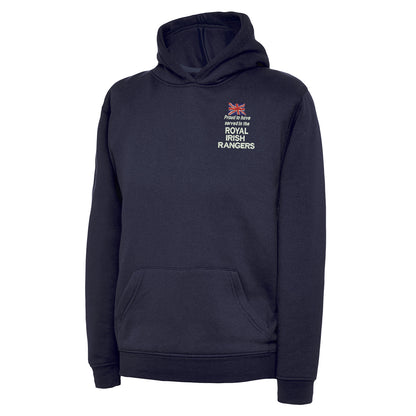 Proud to Have Served in The Royal Irish Rangers Embroidered Children's Hoodie