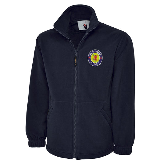 No Scotland No Party Embroidered Premium Fleece Jacket