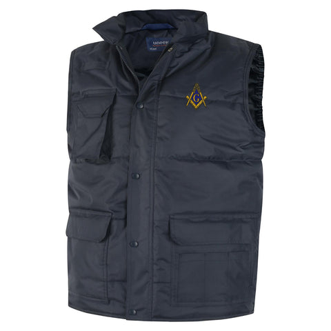 Freemasonry with G Embroidered Super Pro Body Warmer