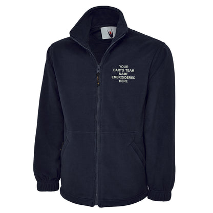 Personalised Darts Team Embroidered Premium Fleece Jacket