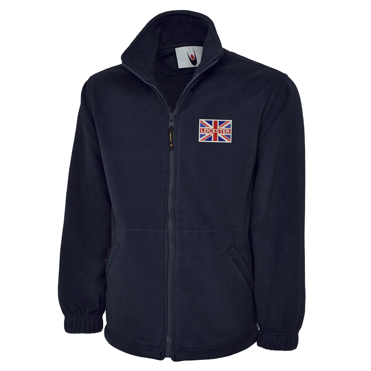 Leicester Coloured Union Jack Embroidered Premium Fleece Jacket