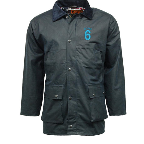 Moore 6 Embroidered Padded Wax Jacket