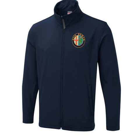 Alfa Romeo Golden Logo Embroidered Lightweight Soft Shell Jacket