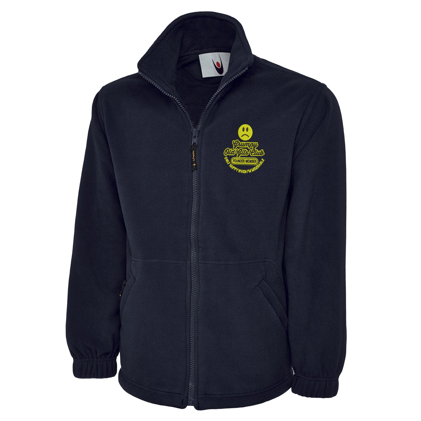 Grumpy Old Gits Club Founder Member Embroidered Premium Fleece Jacket