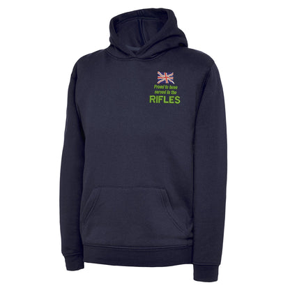 Proud to Have Served in The Rifles Embroidered Children's Hoodie