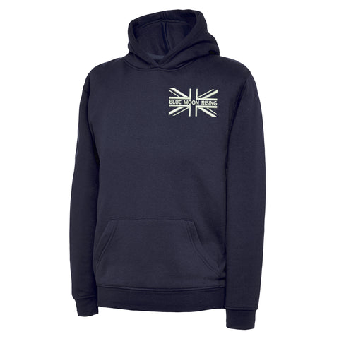 Blue Moon Rising Union Jack Hoodie