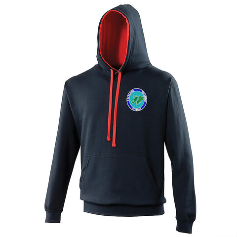 Falkland Islands Veteran Embroidered Contrast Hoodie