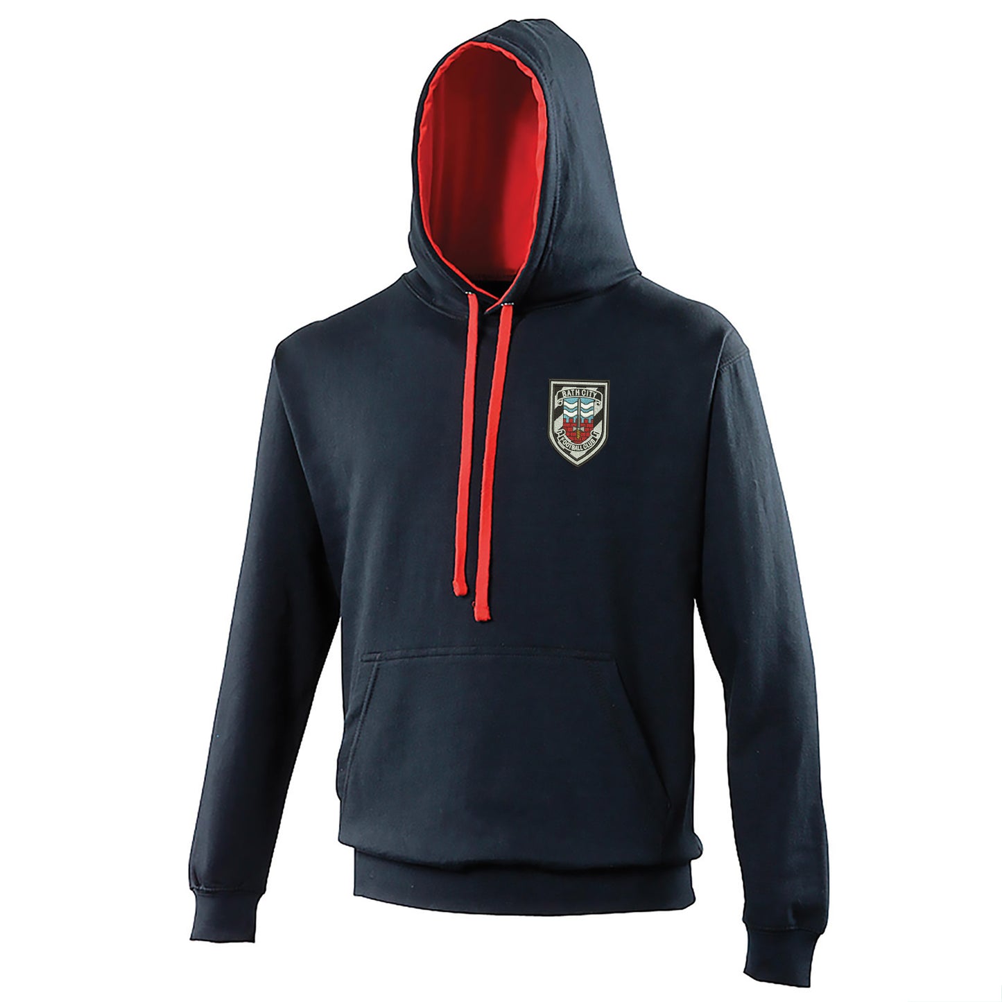 Retro Bath City Embroidered Contrast Hoodie