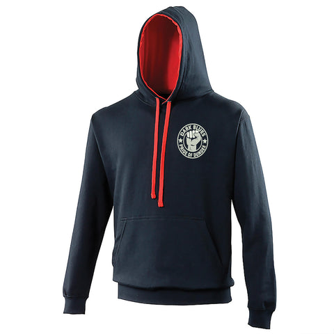 Dark Blues Pride of Dundee Embroidered Contrast Hoodie