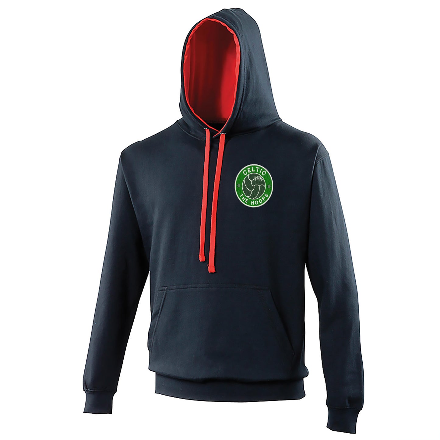 The Hoops Old School Ball Embroidered Contrast Hoodie