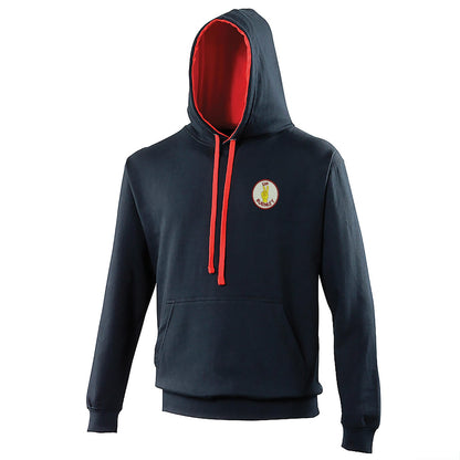 Retro Up Burnley 1972 Embroidered Contrast Hoodie