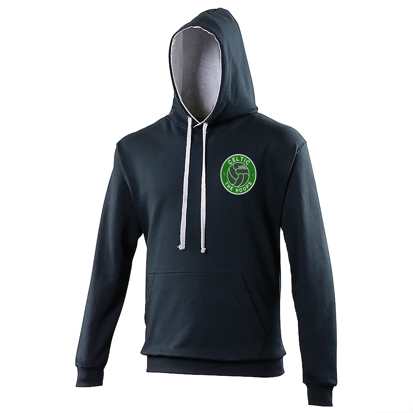 The Hoops Old School Ball Embroidered Contrast Hoodie