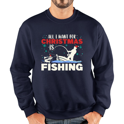 Mens Fishing Christmas Jumper