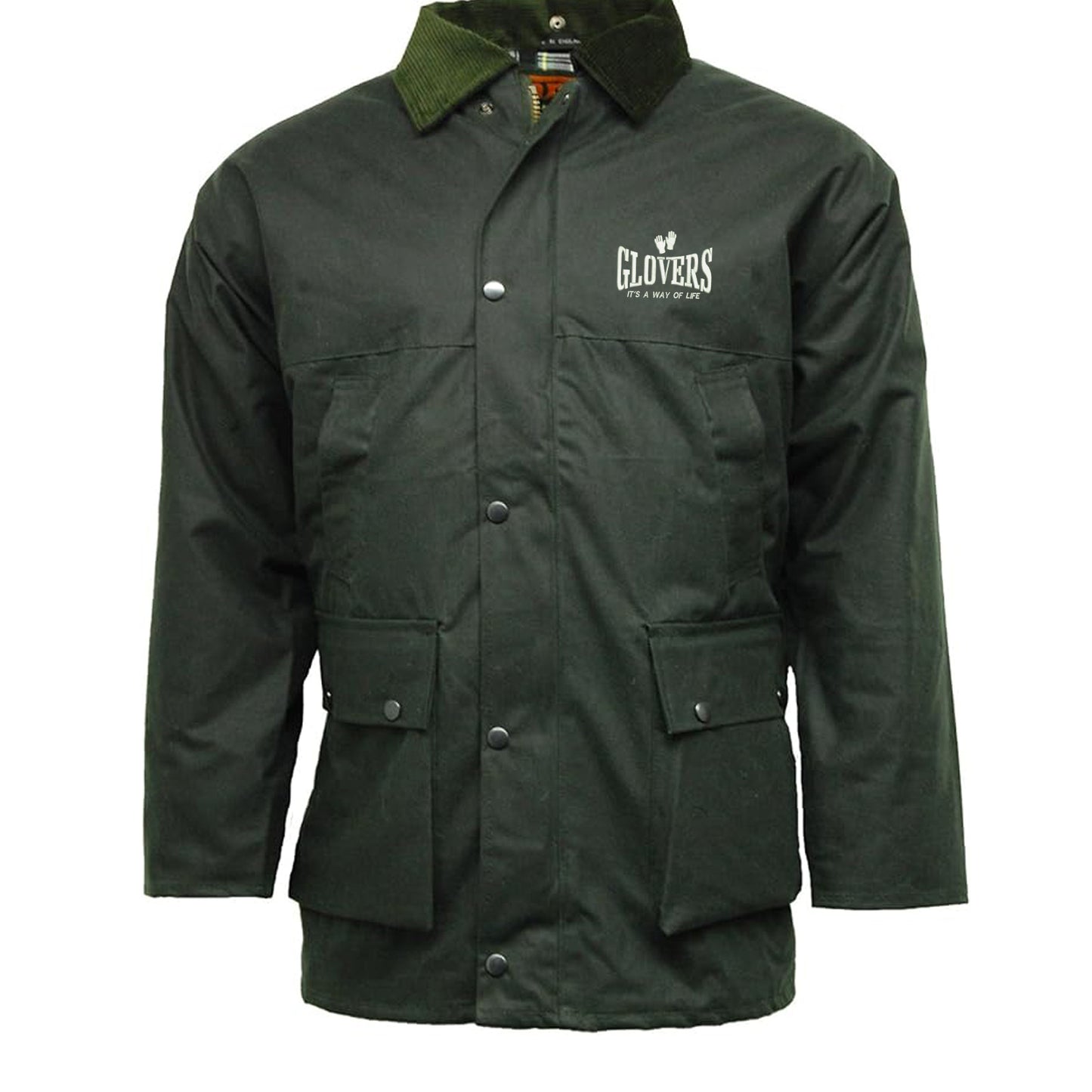 Glovers It's a Way of Life Embroidered Padded Wax Jacket