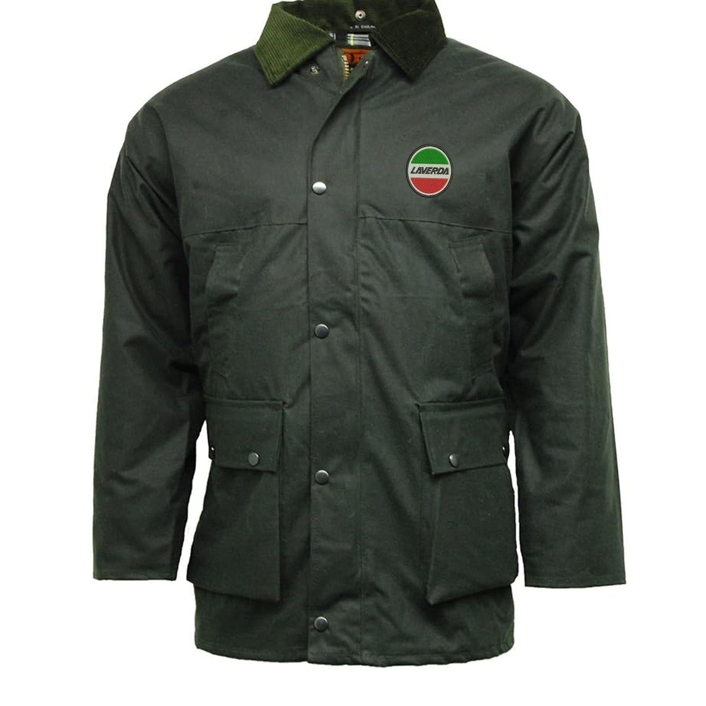 Laverda Embroidered Padded Wax Jacket