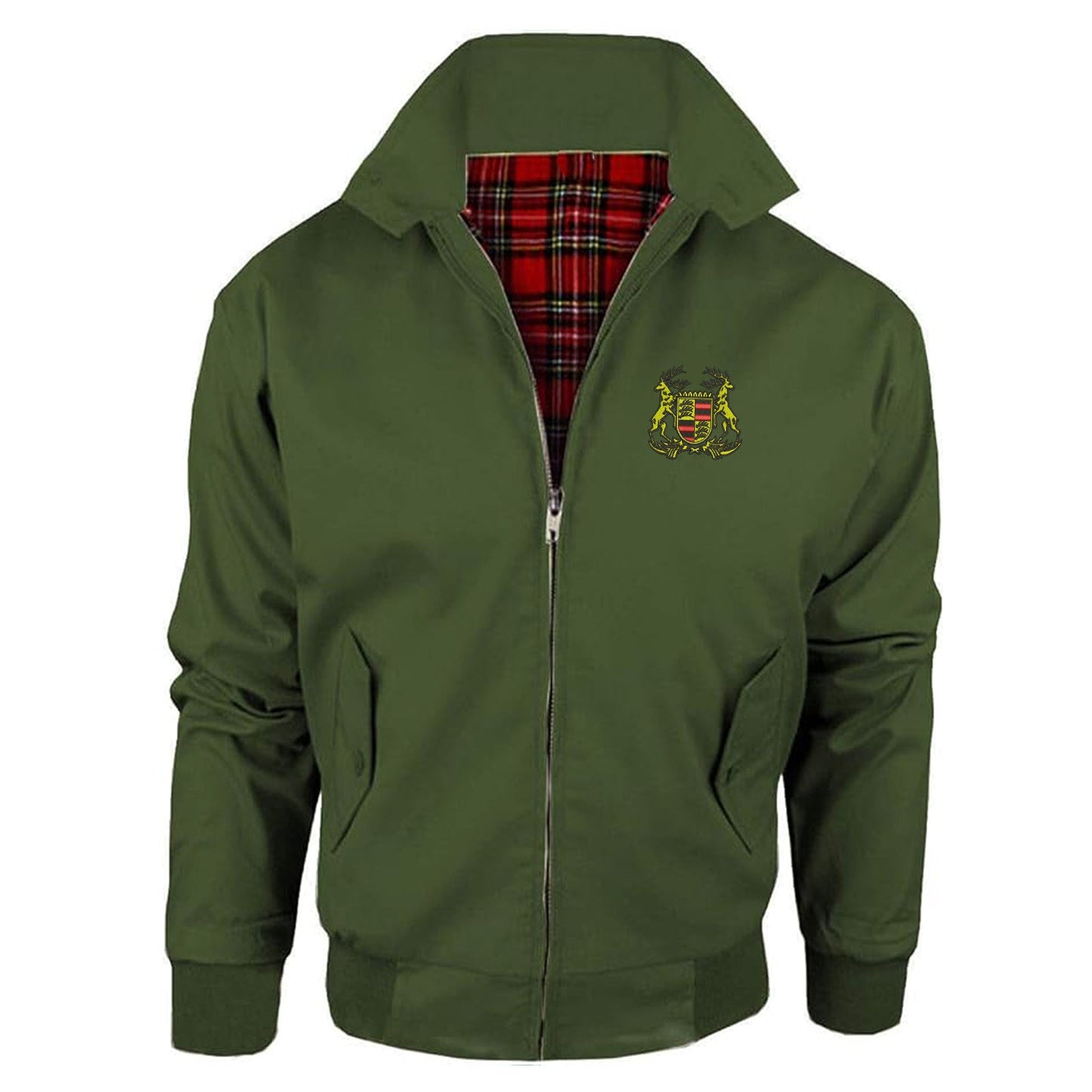 Retro Porsche 1922 Embroidered Classic Harrington Jacket