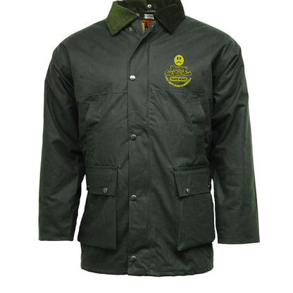 Grumpy Old Gits Club Founder Member Embroidered Padded Wax Jacket