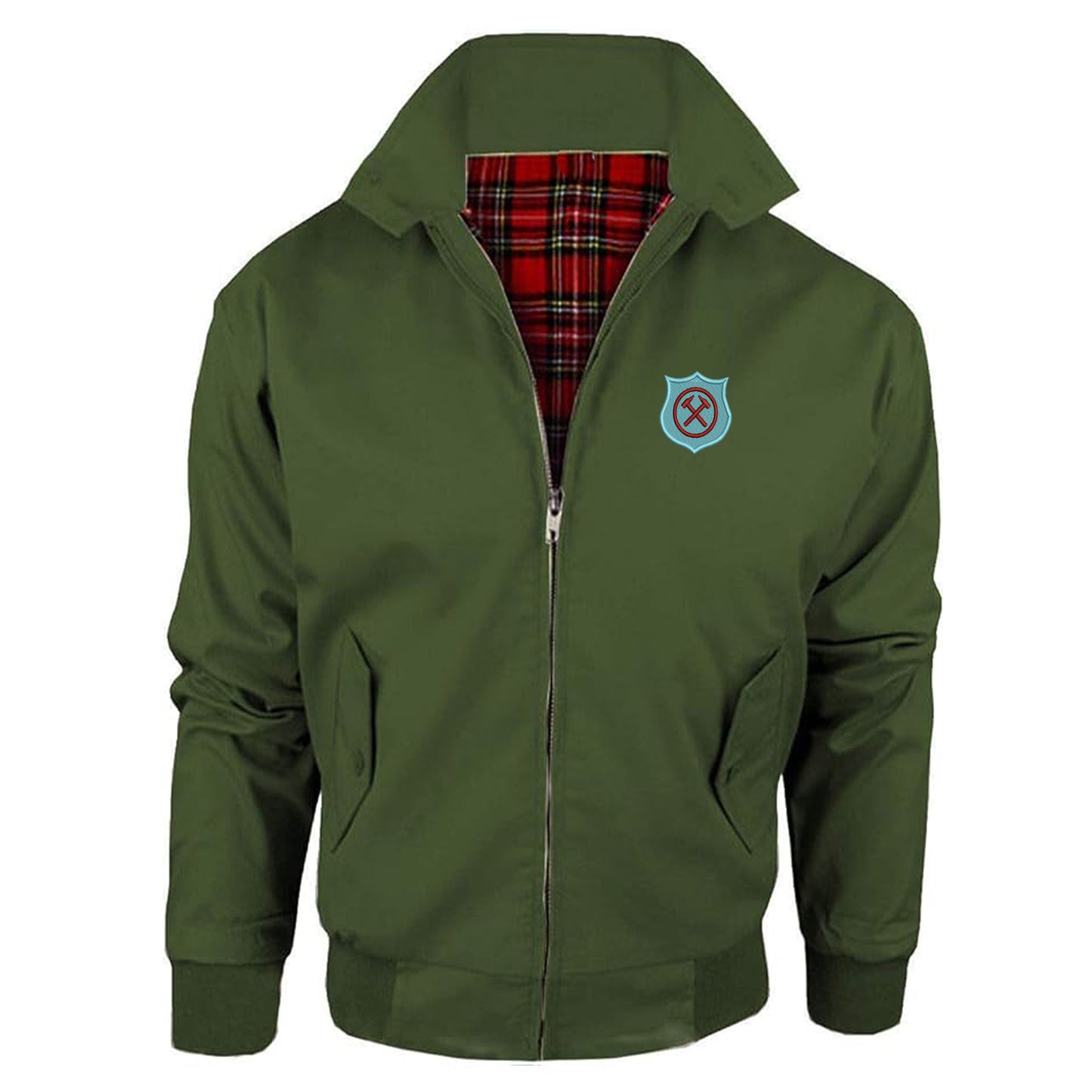 Retro West Ham 1923 Embroidered Classic Harrington Jacket